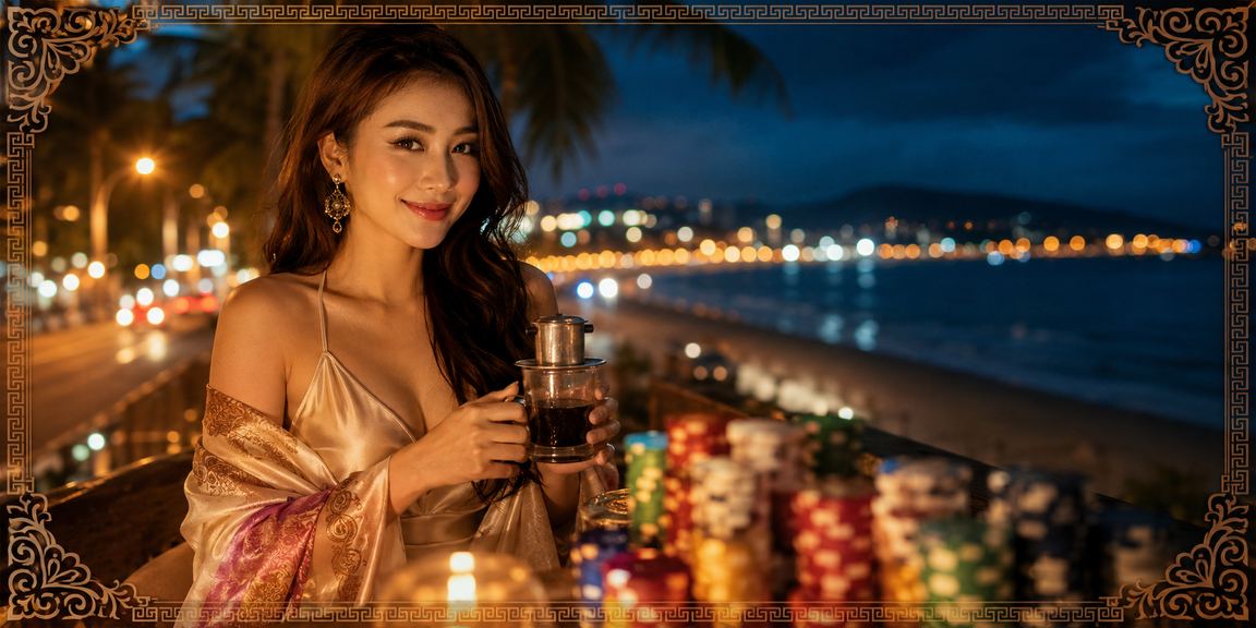 Người dùng đọc tỷ lệ kèo trên điện thoại tại Mũi Né
